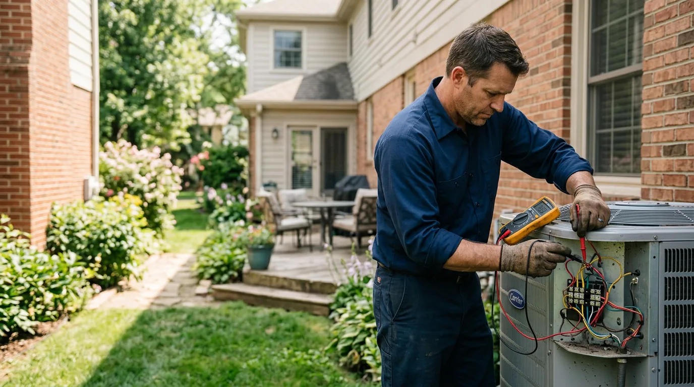 HVAC technician working near Fields Landing, CA